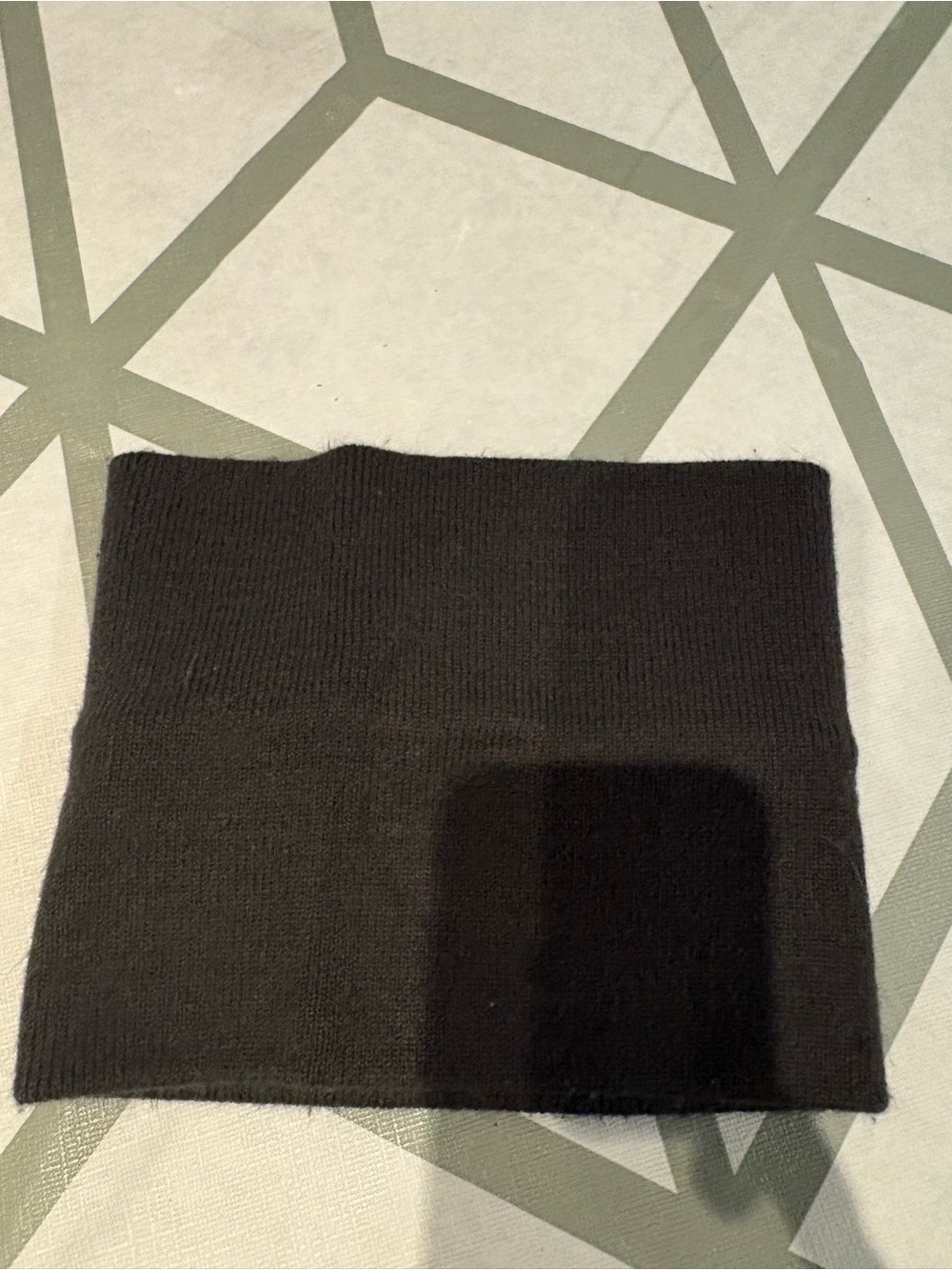 3/15$ Black Knit Neck Gaiter